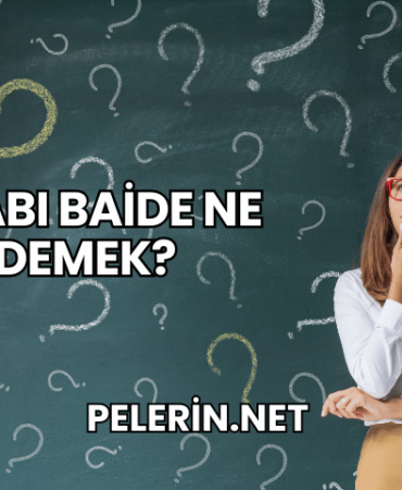 Arabı Baide Ne Demek?