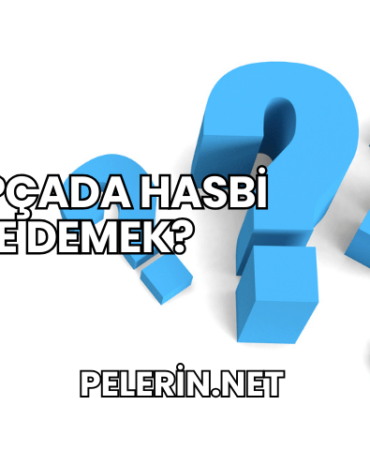 Arapçada Hasbi Ne Demek?