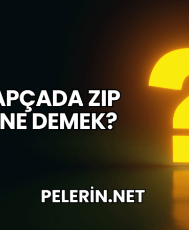Arapçada Zıp Zıp Ne Demek?