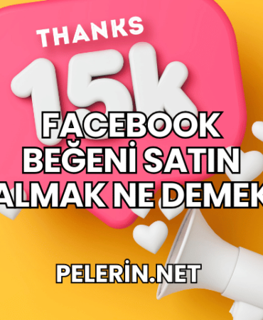 Facebook Beğeni Satın Almak Ne Demek