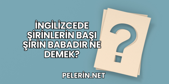 İngilizcede Şirinlerin Başı Şirin Babadır Ne Demek?