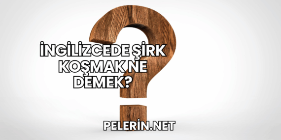 İngilizcede Şirk Koşmak Ne Demek?