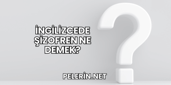 İngilizcede Şizofren Ne Demek?