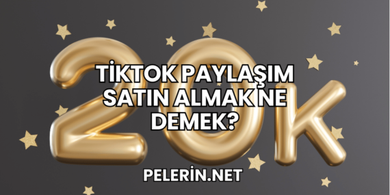 TikTok Paylaşım Satın Almak Ne Demek?
